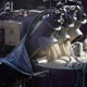 Pump, baby, pump! A machine mixes sand and water prior to being injected deep underground. (Image: AP)
